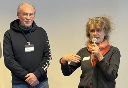 Dr. Leonie Koch und Klaus-Peter Mikulla im Gespräch